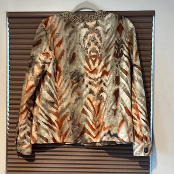 Chicos animal print jacket size 1 - Picture 7 of 11